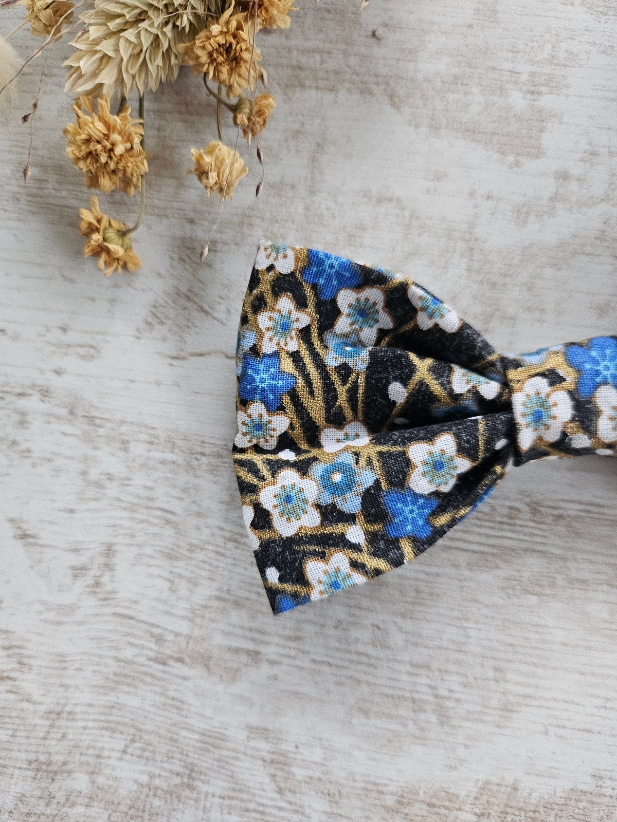 Barrette noeud papillon liberty noir