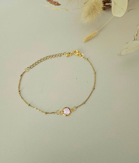 Bracelet délicat en résine holographique – L’éclat artisanal à ton poignet