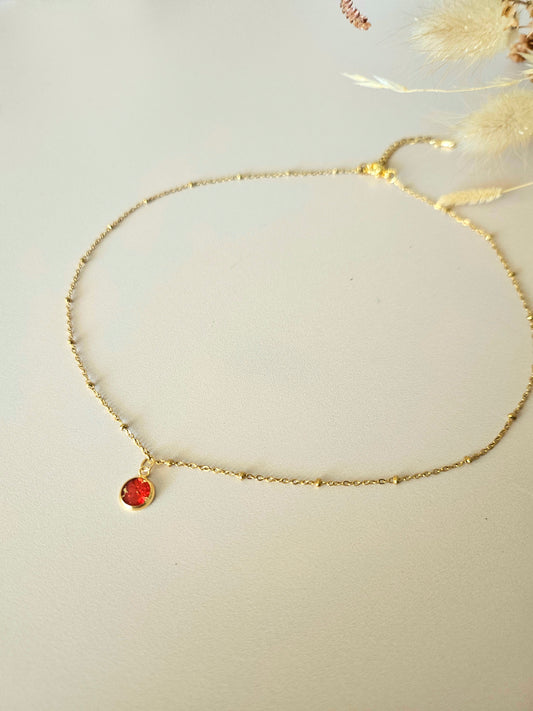 Collier en résine holographique – Élégance artisanale au quotidien