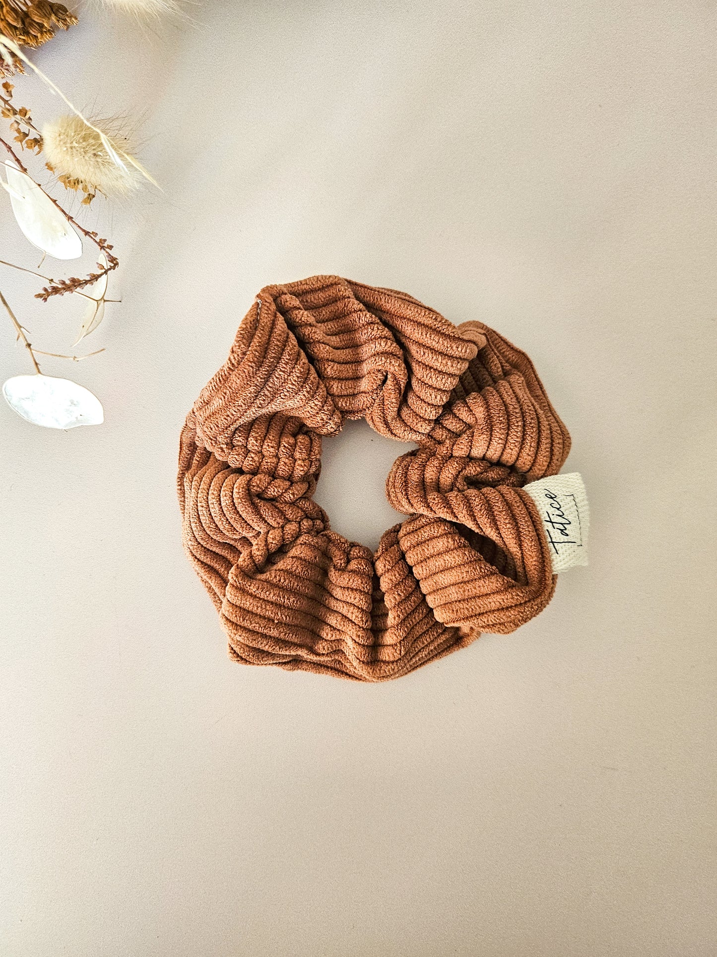 Chouchou en velours côtelé – Fait main