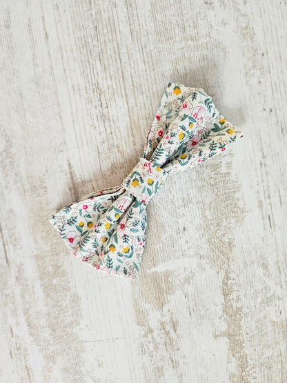 Noeud papillon liberty blanc