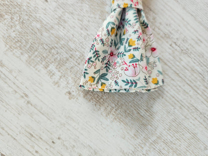 Noeud papillon liberty blanc