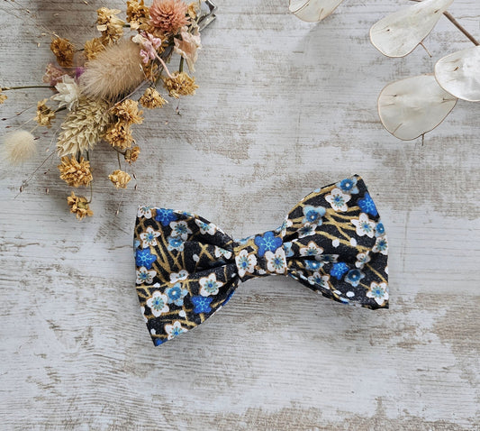 Barrette noeud papillon liberty noir