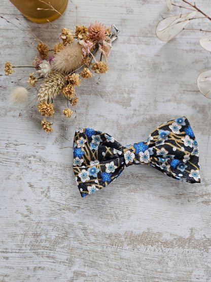 Barrette noeud papillon liberty noir