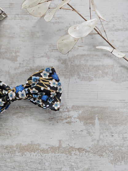 Barrette noeud papillon liberty noir