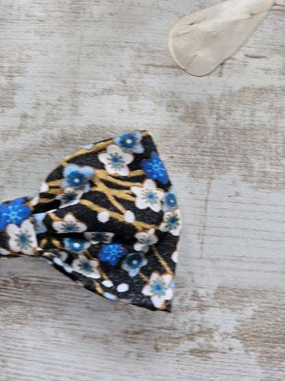 Barrette noeud papillon liberty noir