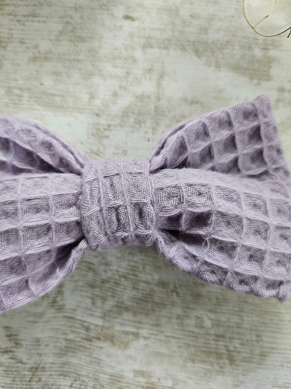 Noeud papillon nid d'abeille lilas