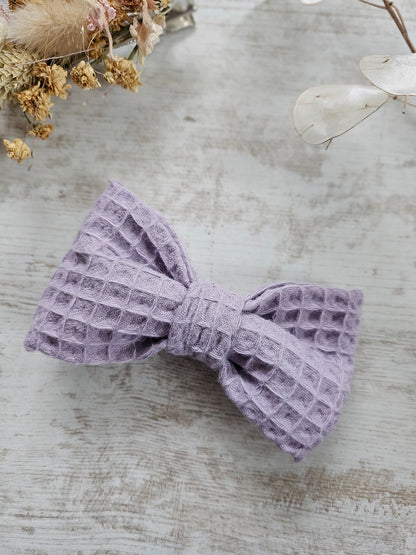 Noeud papillon nid d'abeille lilas