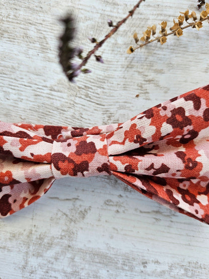 Noeud papillon liberty rose