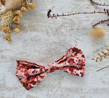 Barrette noeud papillon liberty rose