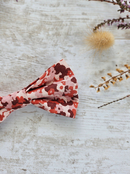 Barrette noeud papillon liberty rose