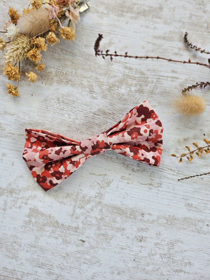 Barrette noeud papillon liberty rose