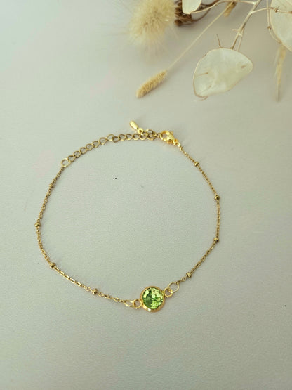 Bracelet délicat en résine holographique – L’éclat artisanal à ton poignet