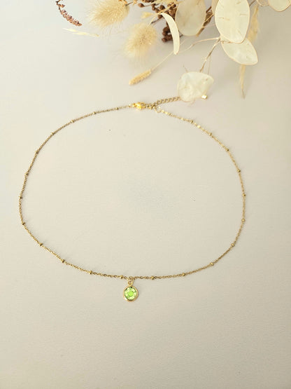 Collier en résine holographique – Élégance artisanale au quotidien