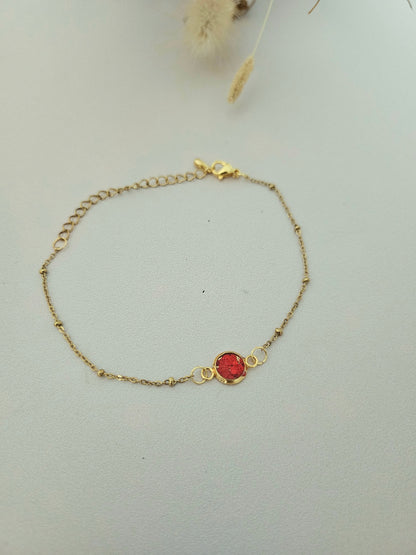Bracelet délicat en résine holographique – L’éclat artisanal à ton poignet