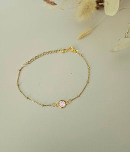 Bracelet délicat en résine holographique – L’éclat artisanal à ton poignet